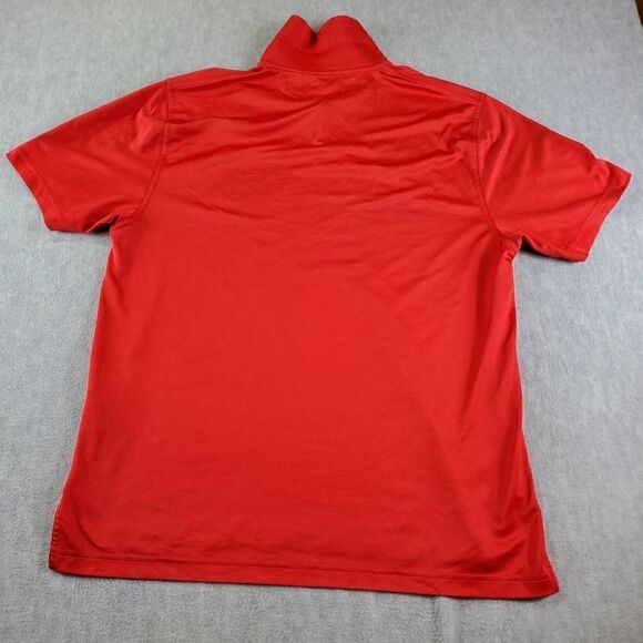 Under Armour Shirt Mens Large Red Toyota Loose Fit Heat Gear Employee Knit  Polo - Picture 10 of 12